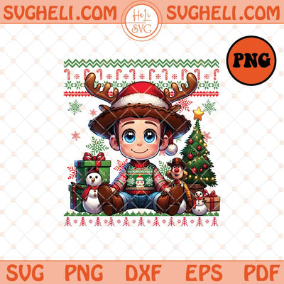 Toy Story Jessie Ugly Christmas Sweater Png Jessie Toy Png Sublimation Files