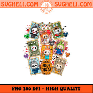 Trick or Treat Horror Killers Labubu Png Horror Labubu Png