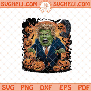 Trump Halloween 2024 Svg Funny Trumpp Halloween Svg Png Dxf Eps Files