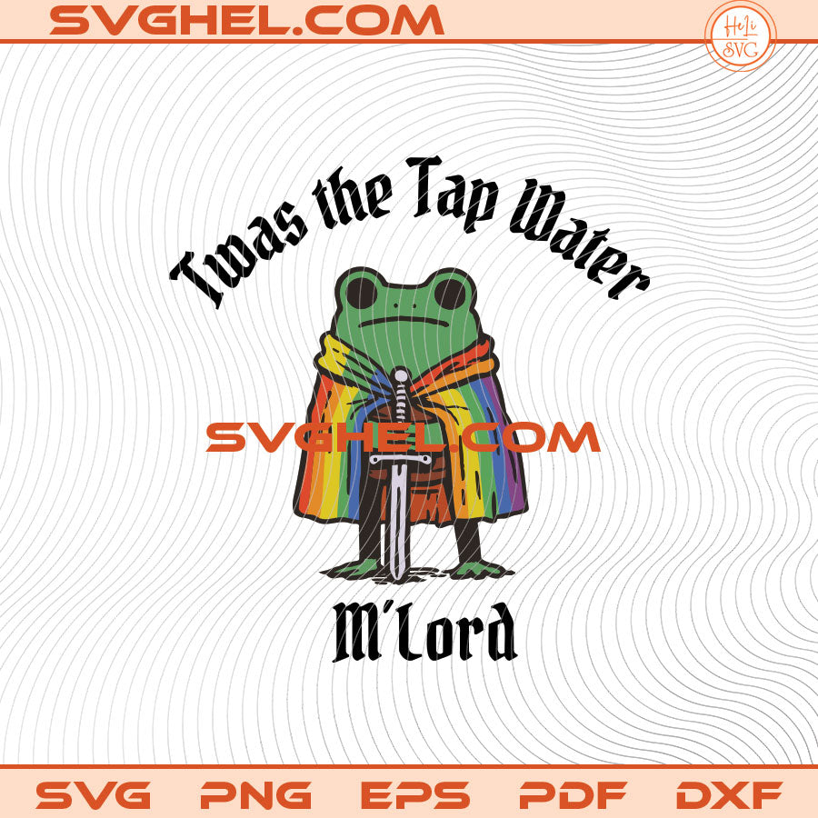 Twas the Tap Water Funny Frog LGBTQ Pride Svg Pride Svg