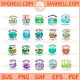 US States Cityscape Icons Svg Bundle American States Svg 2