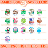 US States Cityscape Icons Svg Bundle American States Svg 3