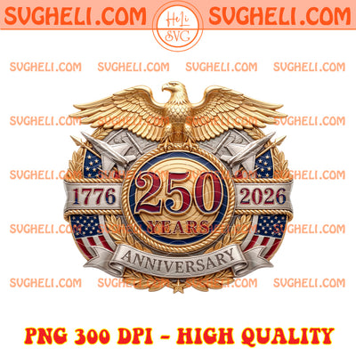 USA 250th Anniversary Png Patriot Eagle Emblem 1776‑2026 Png