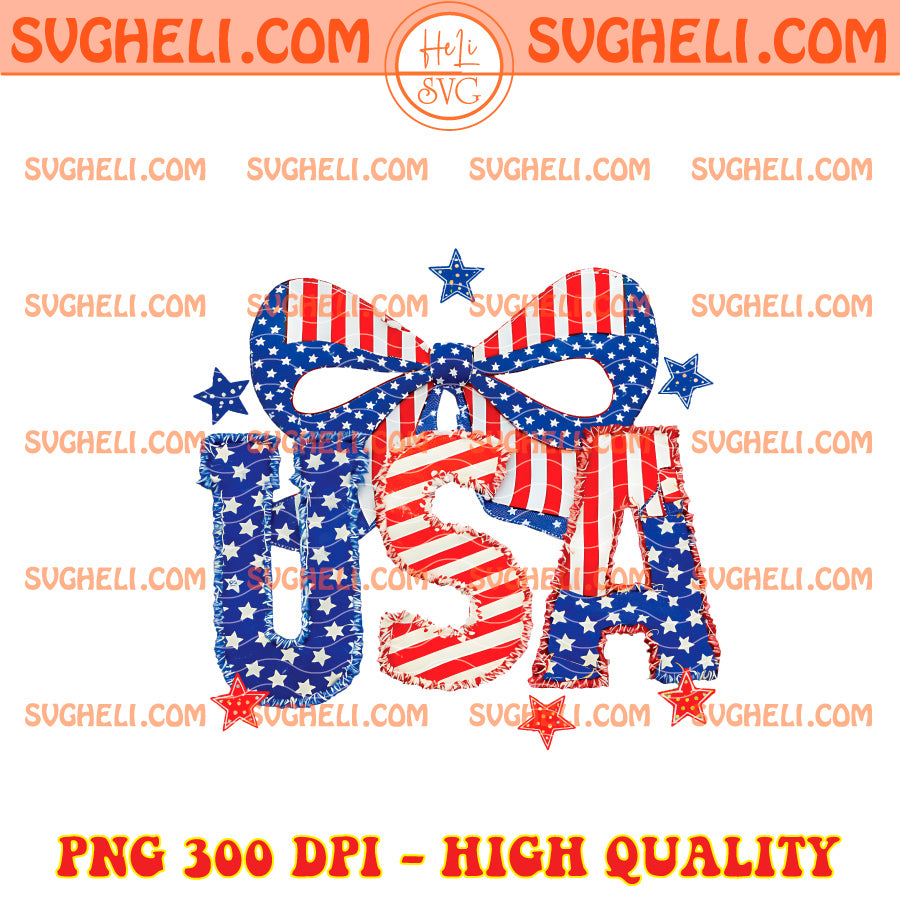 USA Patchwork Png Coquette Patriotic Bow Png USA 250th Png