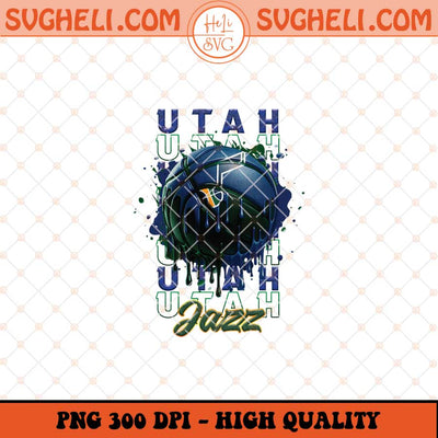 Utah Jazz Basketball Png NBA Basketball Png Sport Png Sublimation Files