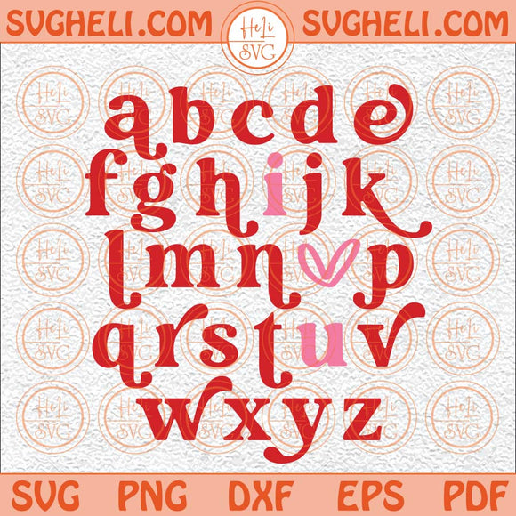 Valentine Alphabet I Love You Svg Kids Valentines Svg Love Svg Png Dxf Eps Files