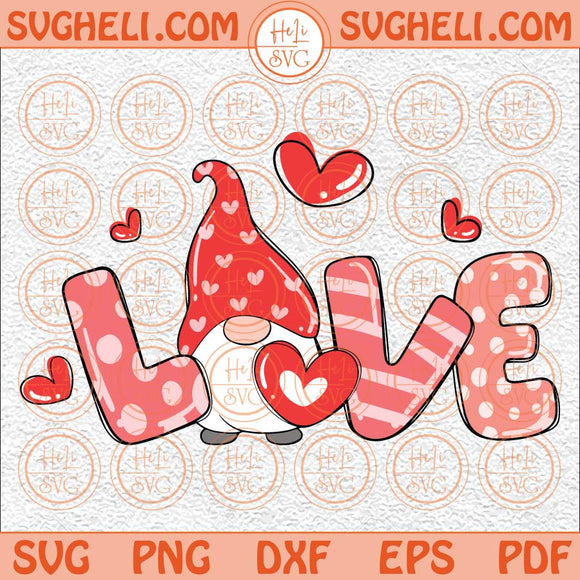 Valentine's Day Gnomies Svg Valentine Gnome Svg Valentine Day Svg Png Dxf Eps Files