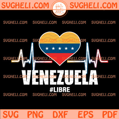 Venezuelan Flag Heartbeat Svg Venezuela Svg