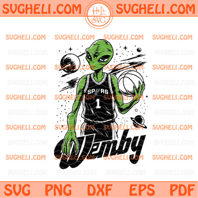 Victor Wembanyama Alien Spurs Basketball Svg Wemby Spurs Svg