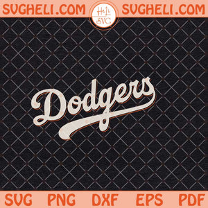 Vintage Dodgers Svg LA Dodgers Svg Vintage Baseball Svg Png Dxf Eps Files