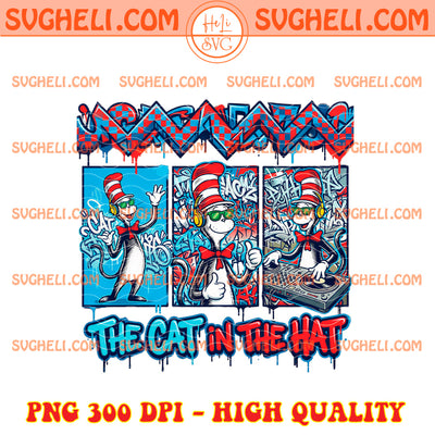 Vintage Dr Seuss Cat Hat Reading Png Dr Suess Day Png