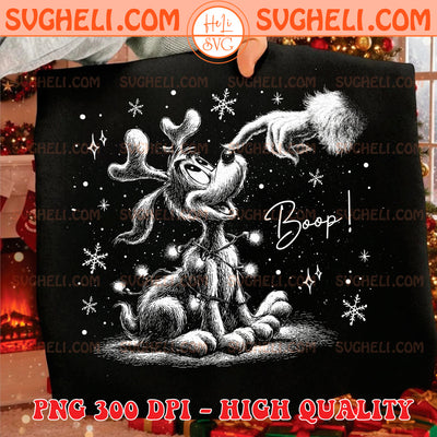 Vintage Grinch Boop Dog Halftone Png Grinch Boop Dog Png