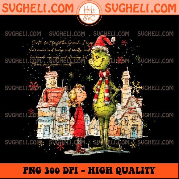 Vintage Hand Drawn Christmas Grinch Png Hand Drawn Grinc Png