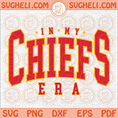 Vintage In My KC Chief Era Svg Travis Kelce Svg Football Fan Svg Png Dxf Eps Files
