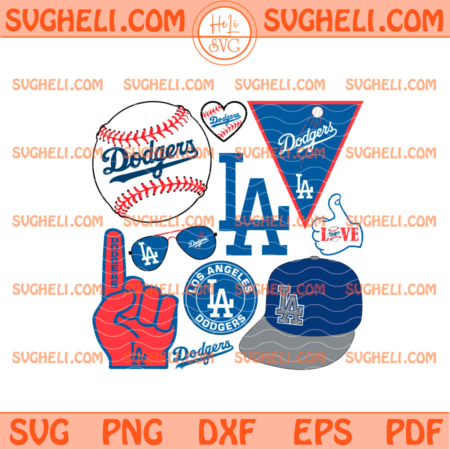 Vintage Los Angeles Dodgers Baseball Svg LA Dodgers MLB Svg