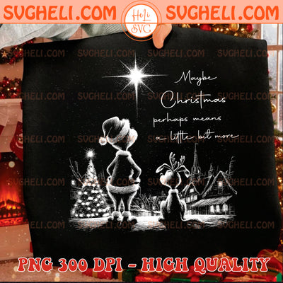 Vintage Maybe Christmas Perhaps Grinch Halftone Png