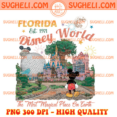 Vintage Mickey Disneyworld Florida Png Retro Disney Png