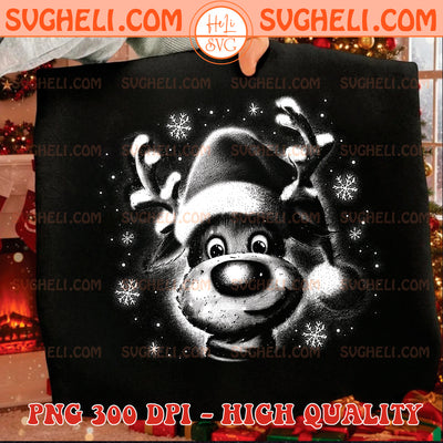 Vintage Reindeer Christmas Halftone Png Vintage Reindeer Png