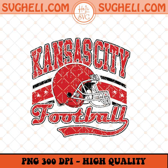 Vintage Retro Style Kansas City Football Png Kansas City Png Sublimation Files