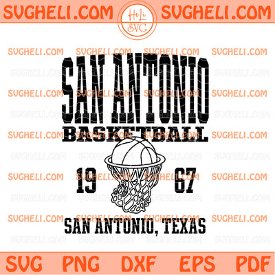 Vintage San Antonio Spurs Basketball 1967 Svg Spurs NBA Svg