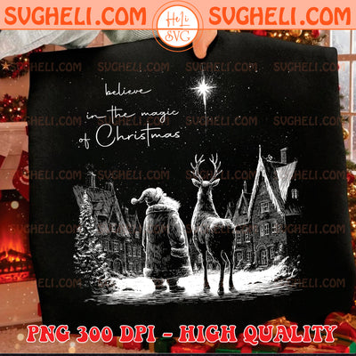 Vintage Santa Claus Png Believe In The Magic Of Christmas Png
