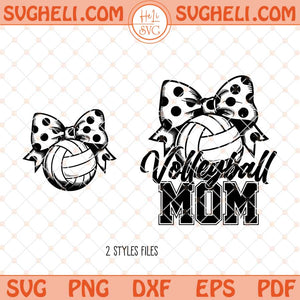 Volleyball Mom Svg Volleyball Coquette Front And Back Svg Png Dxf Eps Files