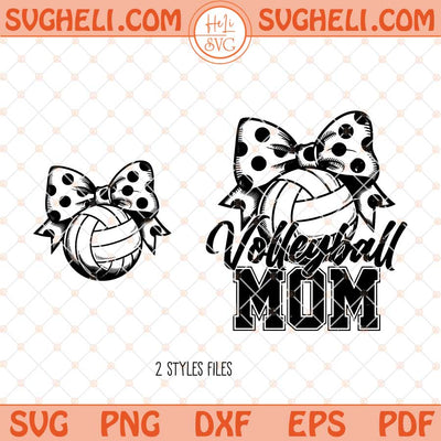 Volleyball Mom Svg Volleyball Coquette Front And Back Svg Png Dxf Eps Files