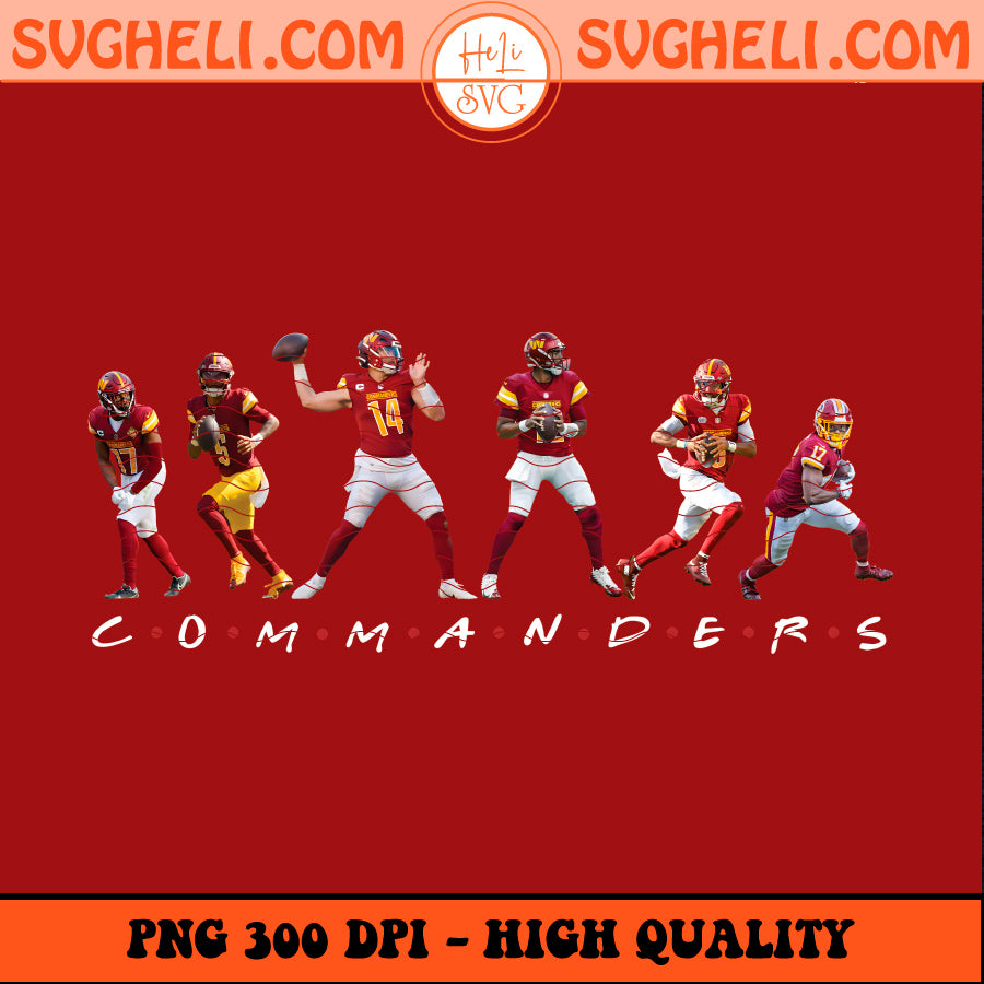 Washington Commanders Friends NFL Png Football Players Png