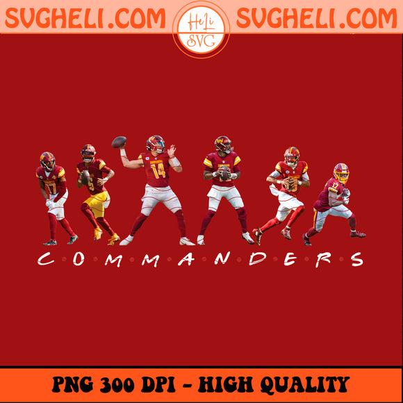 Washington Commanders Friends NFL Png Football Players Png
