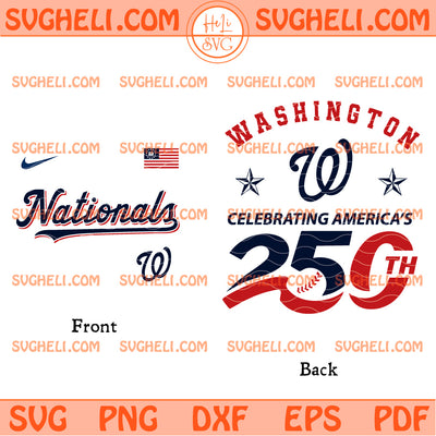 Washington Nationals America 250th Anniversary 2026 Svg