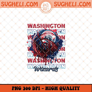 Washington Wizards Basketball Png NBA Basketball Png Sublimation Files