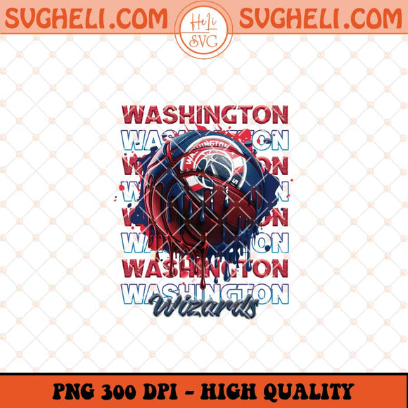 Washington Wizards Basketball Png NBA Basketball Png Sublimation Files