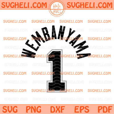 Wembanyama Wemby Jersey Svg Spurs Basketball Svg