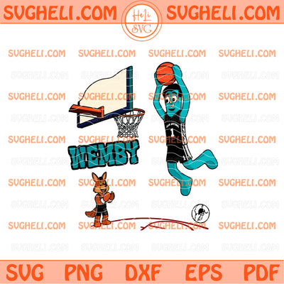 Wemby Cartoon San Antonio Spurs Basketball Svg Spurs Svg