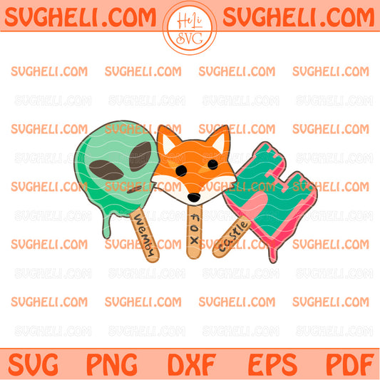 Wemby Fox & Castle Popsicles Kid Svg Spurs Basketball Svg