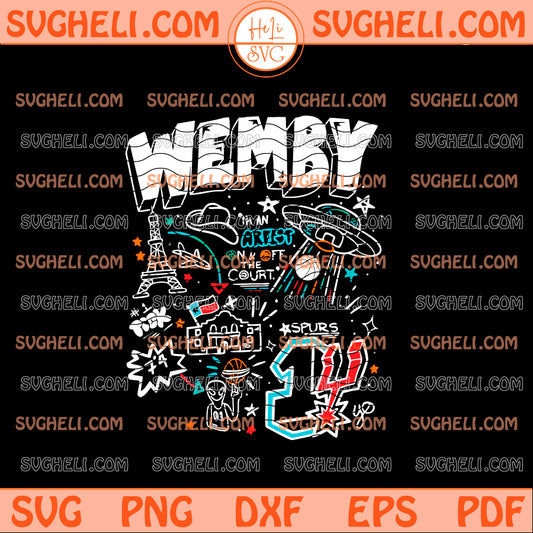 Wemby The Alien Spurs Svg San Antonio Spurs Basketball Svg