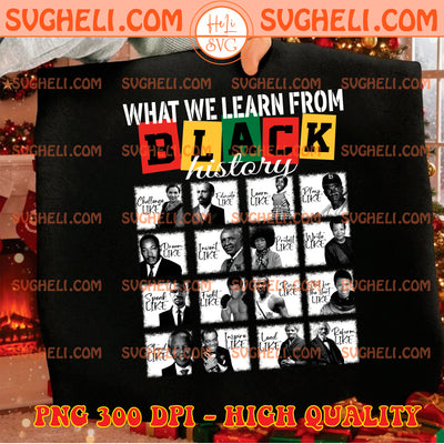 What We Learn From Black History Leaders Png