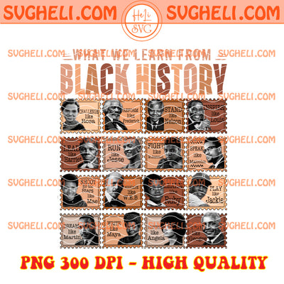 What We Learn From Black History Month Png