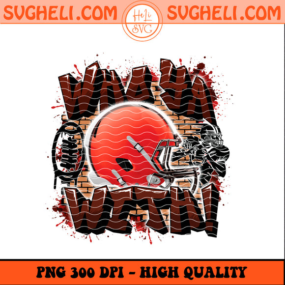Who Ya With Cleveland Browns NFL Png Browns Football Png Sublimation Design