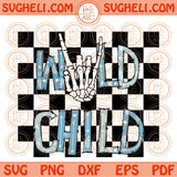 Wild Child Checkered Svg Retro Wild Child Svg Toddler Svg For Boy Svg Png Dxf Eps Files