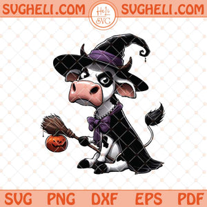 Witch Highland Cow Svg Retro Halloween Svg Ghost Cows Svg Png Dxf Eps Files