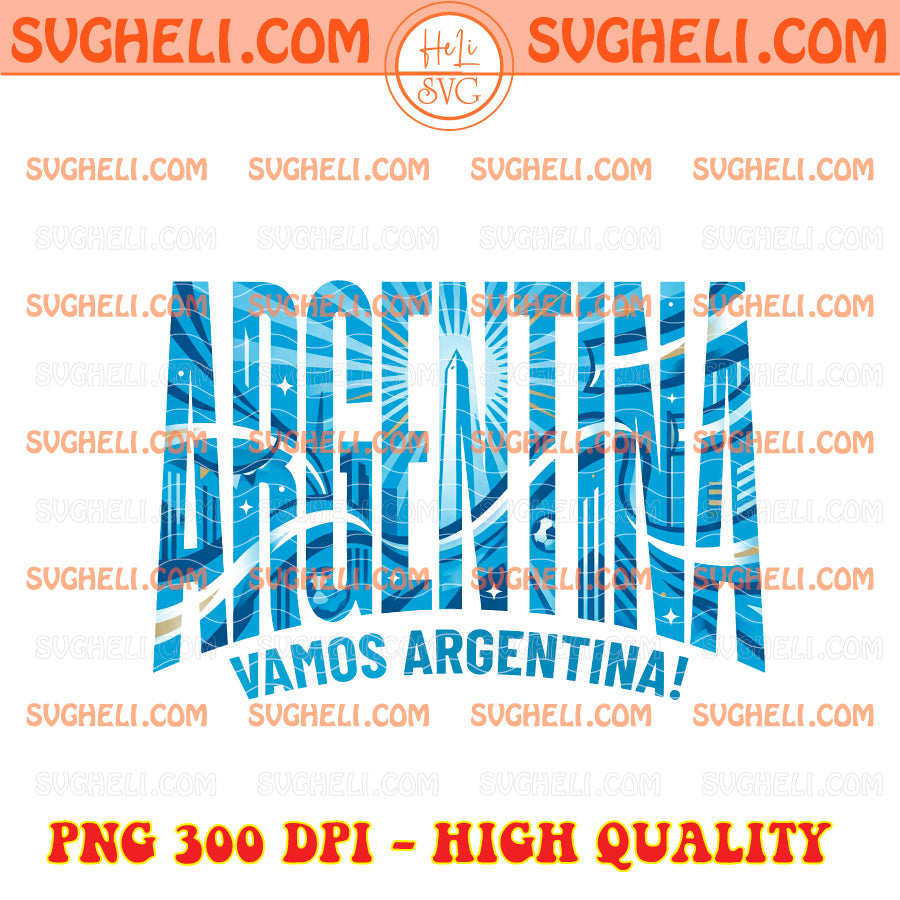 World Cup 2026 Soccer Teams Png Bundle featuring Argentina Vamos Argentina! PNG 300 DPI high quality