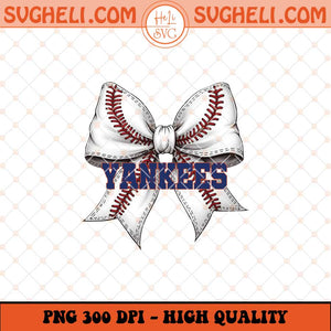 Yankees Baseball Coquette Png Yankees Baseball Png Sublimation Files