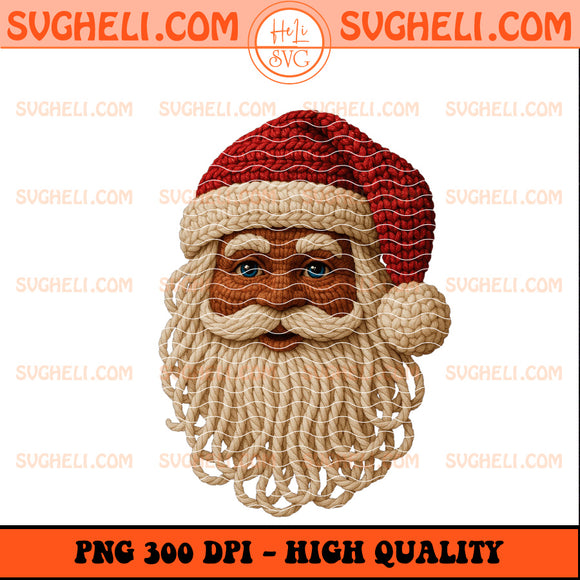 Yarn Crochet Black Santa Png Black Santa Christmas Png