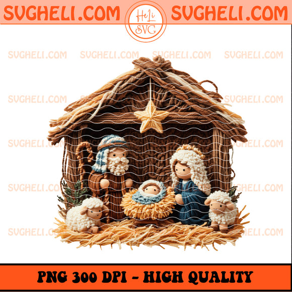 Yarn Jesus For Holiday Xmas Png Faux Crochet Png