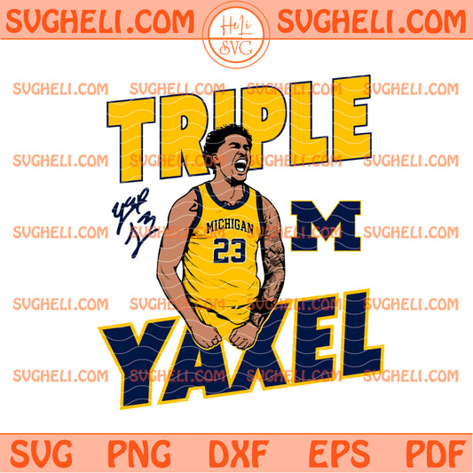 Yaxel Lendeborg Michigan Wolverines Big Ten Tournament Svg