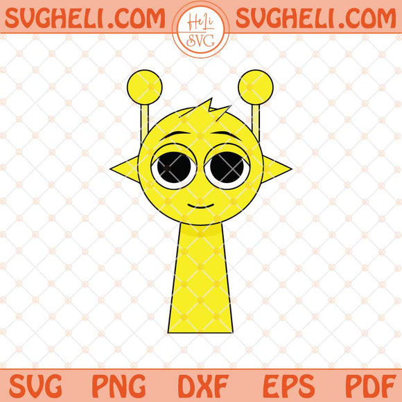 Yellow Simon Incredibox Sprunki Svg Sprunki Simon Yellow Svg Png Dxf Eps Files