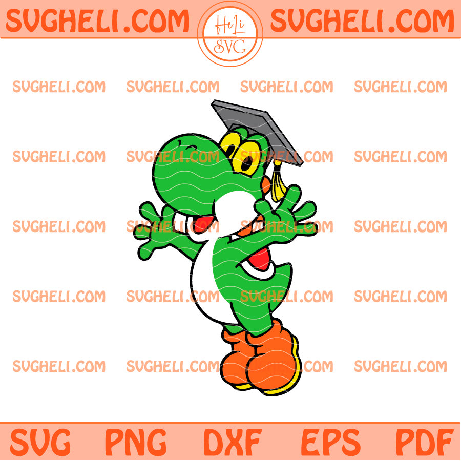 Yoshi Graduation Svg Yoshi Level Complete Graduation Svg