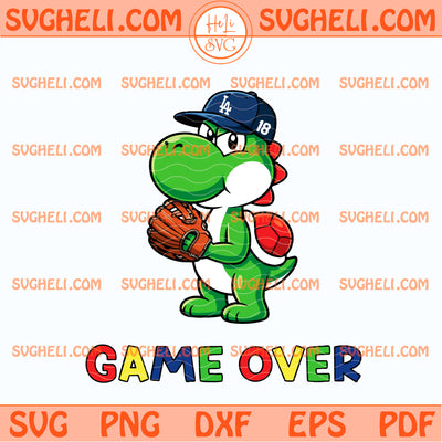 Yoshinobu Yoshi Super Mario Game Over LA Dodgers MLB Svg