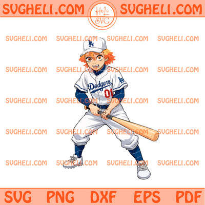 Zenitsu LA Dodgers Baseball Svg Zenitsu LA MLB Svg